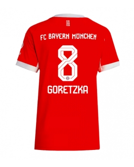 Bayern Munich Leon Goretzka #8 Maglia Gara Casa Repliche 2025-26 Donna Maniche Corte